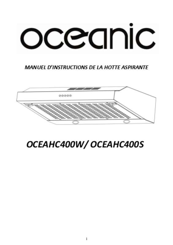 Guide utilisation  OCEANIC OCEAHC400S  de la marque OCEANIC