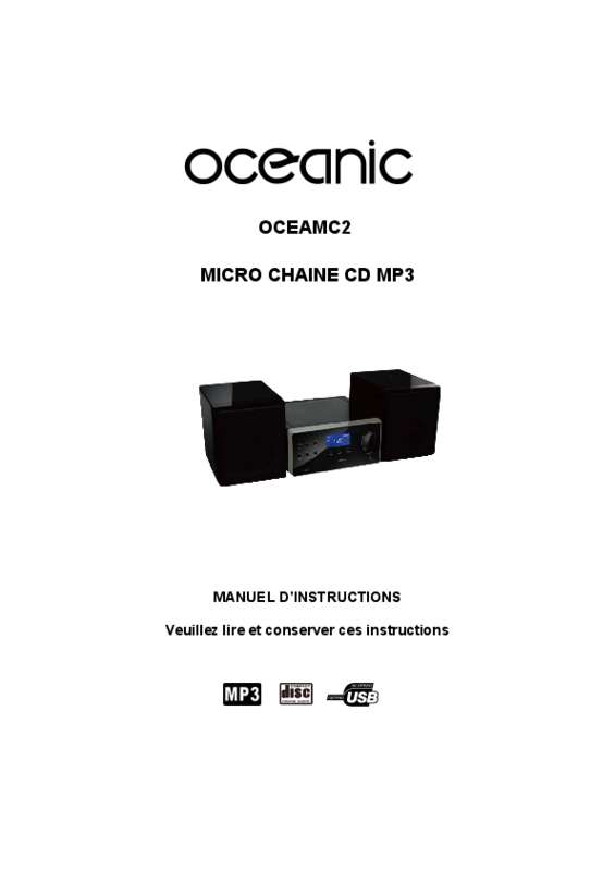 Guide utilisation  OCEANIC OCEAMC2  de la marque OCEANIC