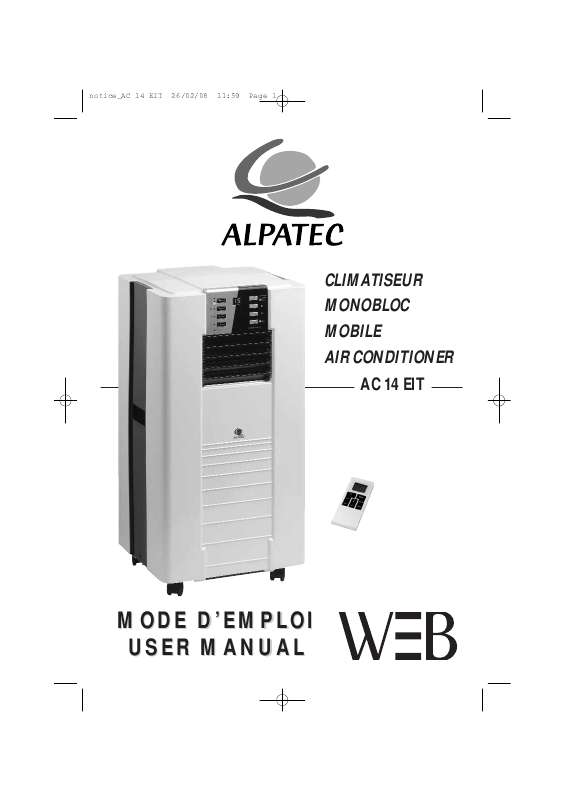Guide utilisation ALPATEC AC 14 EIT  de la marque ALPATEC