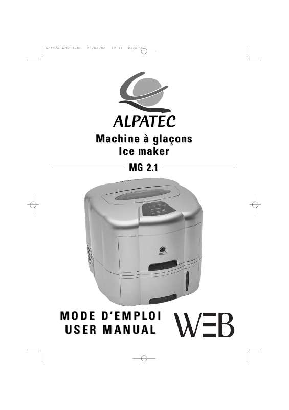 Guide utilisation ALPATEC MG 2.1  de la marque ALPATEC