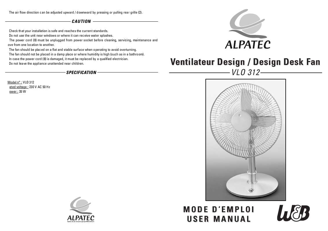 Guide utilisation ALPATEC VLO 312  de la marque ALPATEC