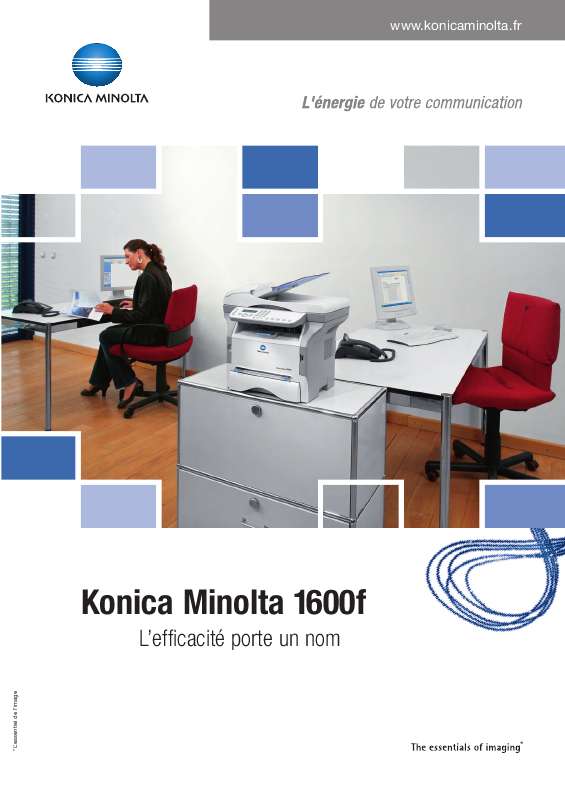 Guide utilisation KONICA 1600F  de la marque KONICA