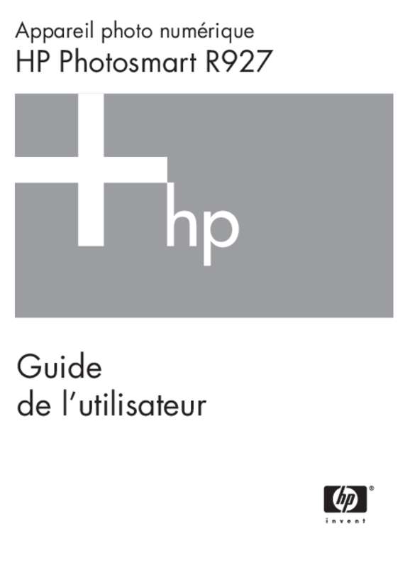 Guide utilisation HP PHOTOSMART R927  de la marque HP
