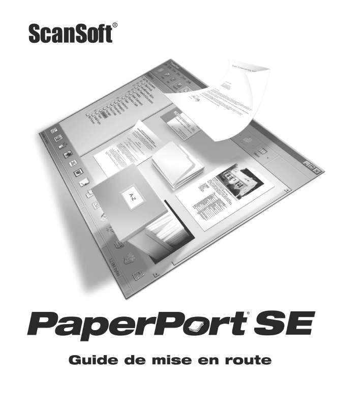 Guide utilisation  SCANSOFT PAPERPORT SE  de la marque SCANSOFT