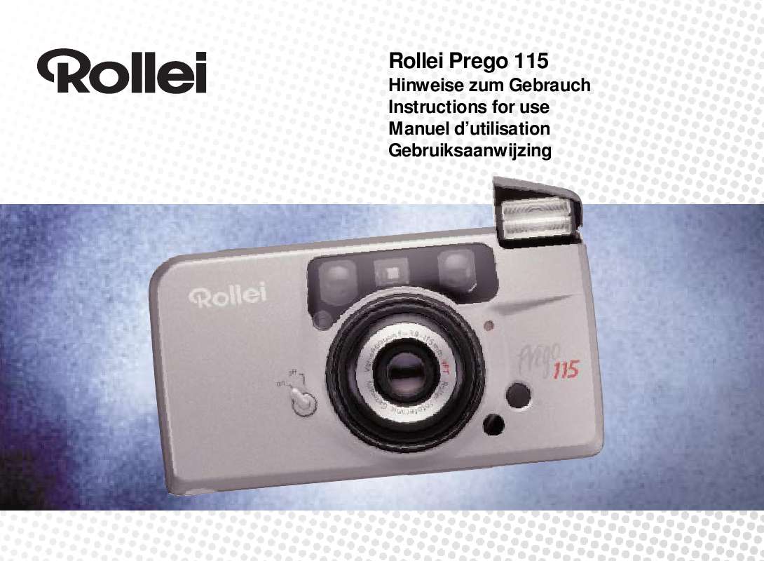 Guide utilisation  ROLLEI PREGO 115  de la marque ROLLEI