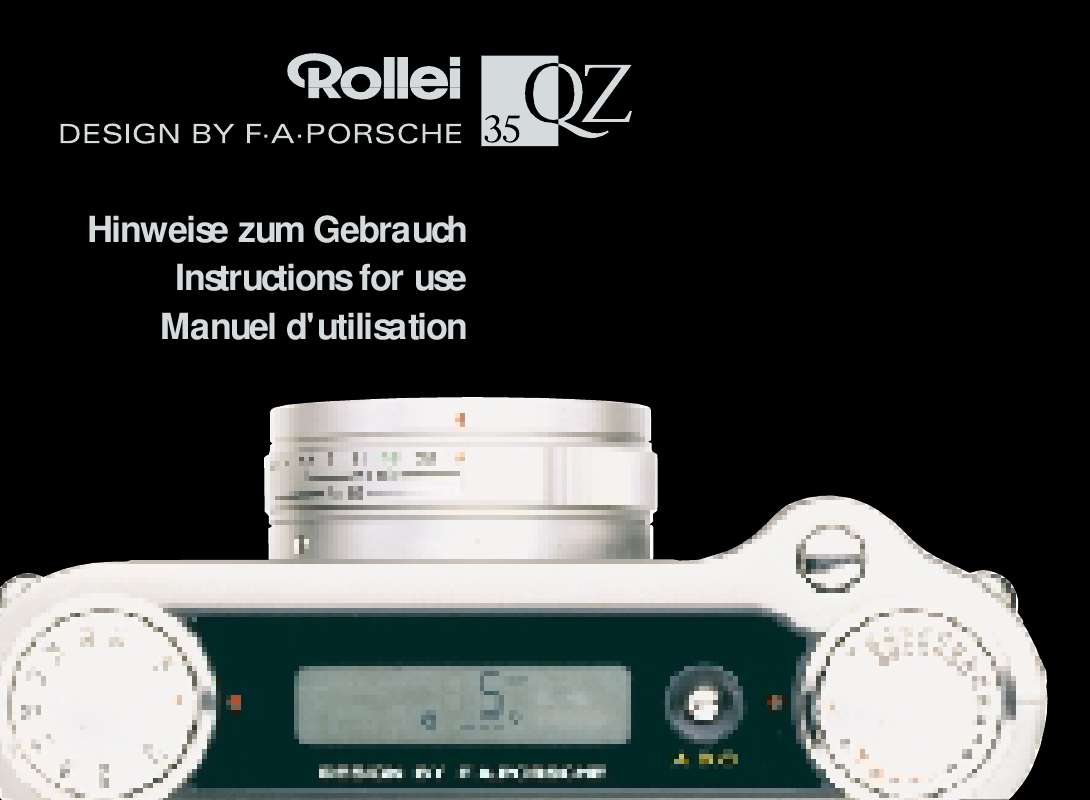 Guide utilisation  ROLLEI QZ35  de la marque ROLLEI