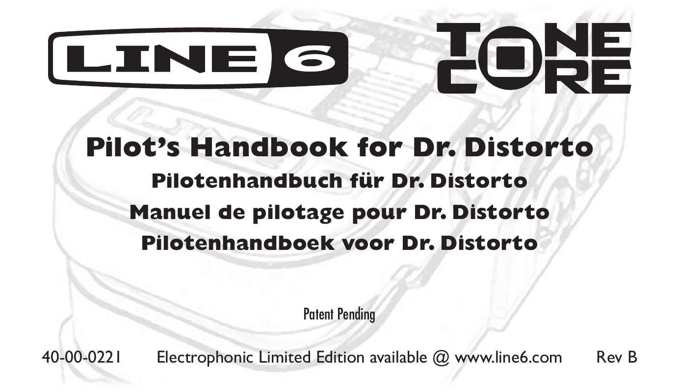 Guide utilisation LINE 6 DR DISTORTO  de la marque LINE 6