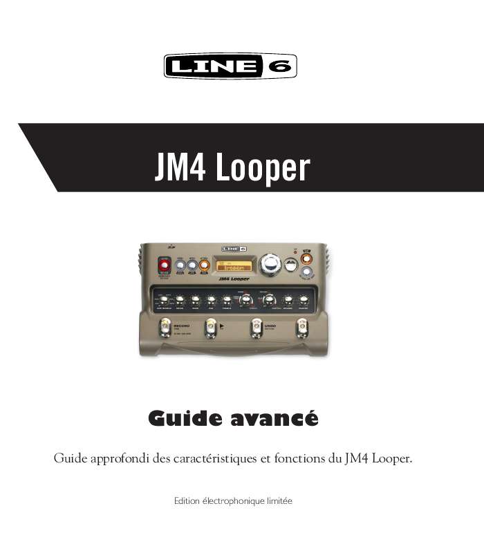 Guide utilisation LINE 6 JM4  de la marque LINE 6