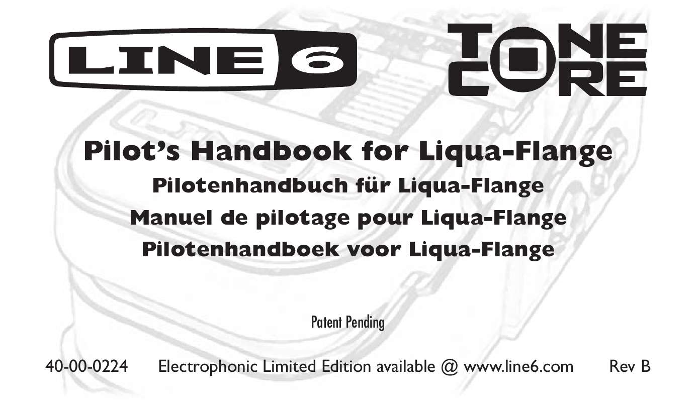 Guide utilisation LINE 6 LIQUA-FLANGE  de la marque LINE 6