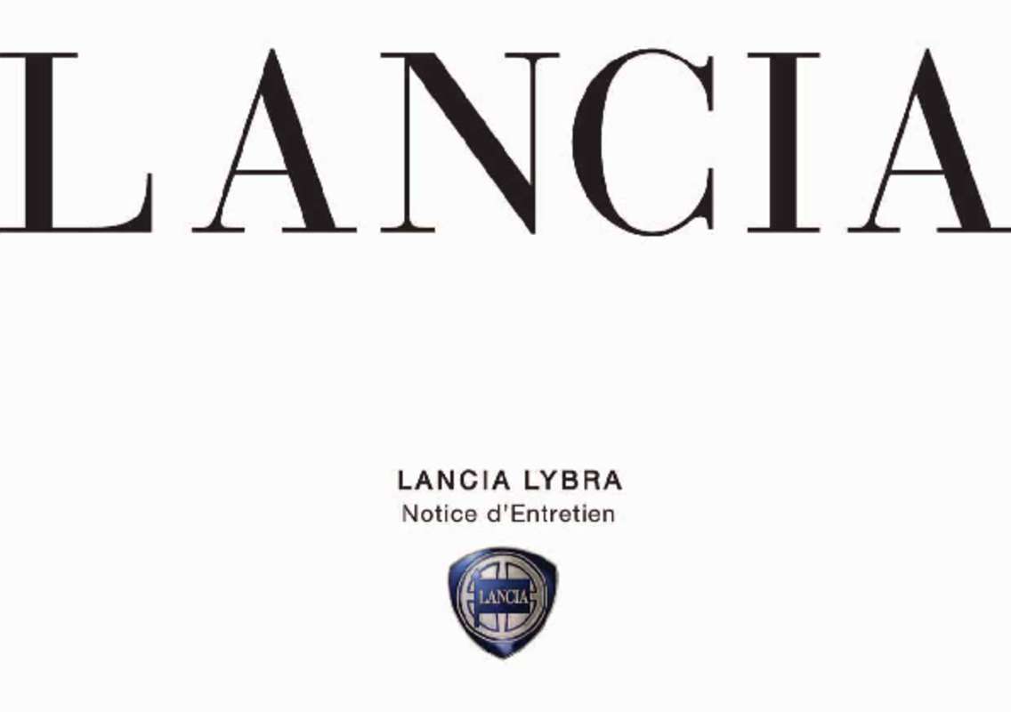 Guide utilisation LANCIA LYBRA  de la marque LANCIA
