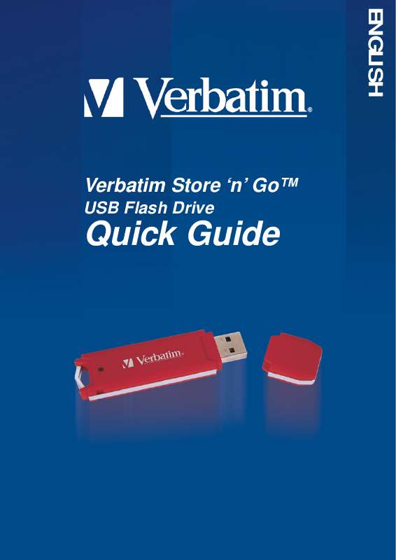 Guide utilisation VERBATIM STORE N GO  de la marque VERBATIM