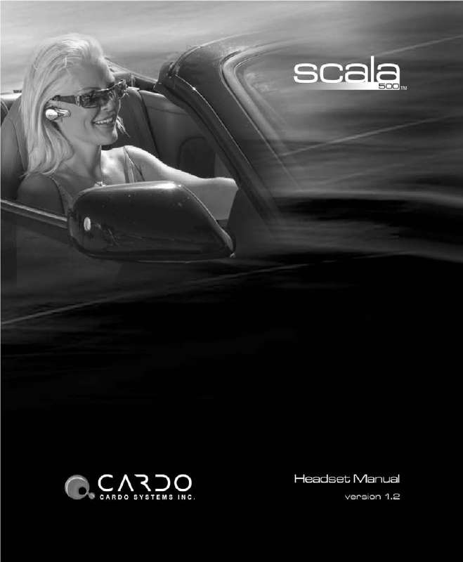 Guide utilisation CARDO SCALA 500  de la marque CARDO