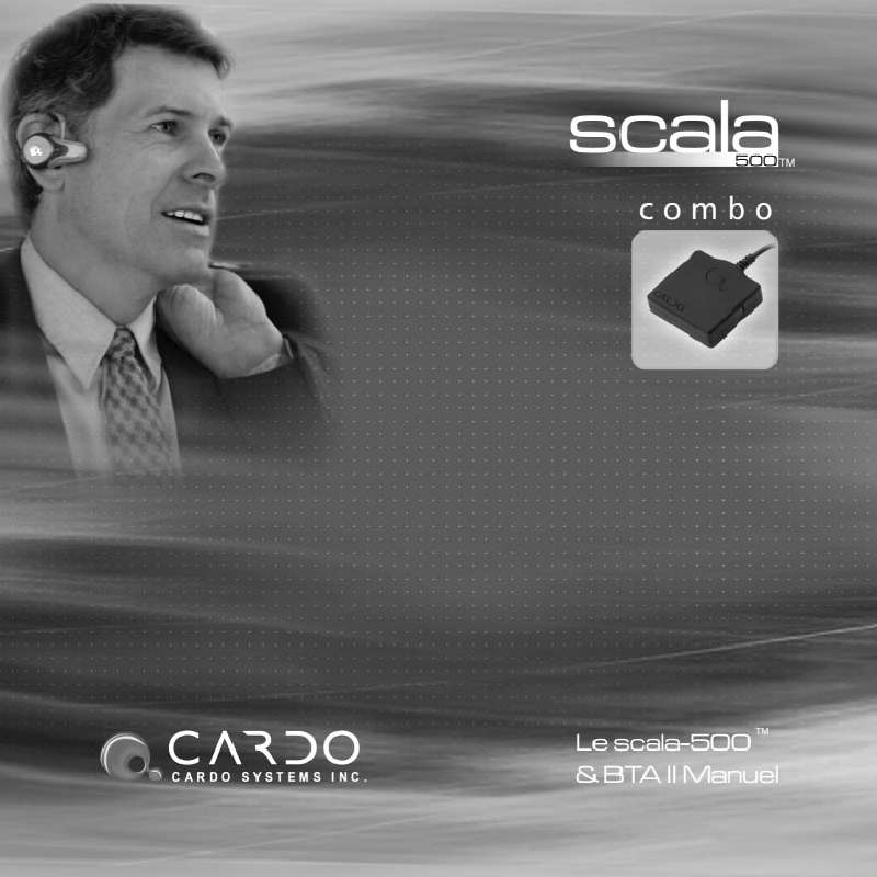 Guide utilisation CARDO SCALA-500 COMBO  de la marque CARDO
