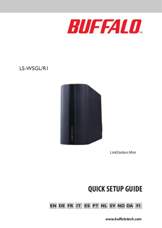 Guide utilisation BUFFALO LS-WSGL  de la marque BUFFALO