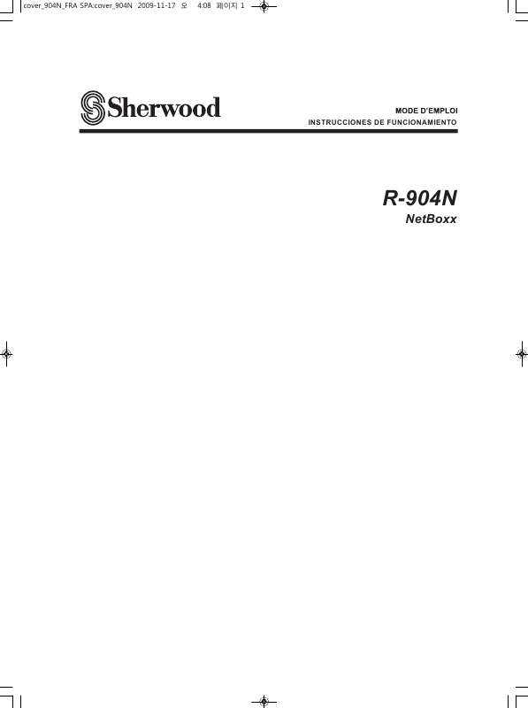 Guide utilisation  SHERWOOD R-904N  de la marque SHERWOOD