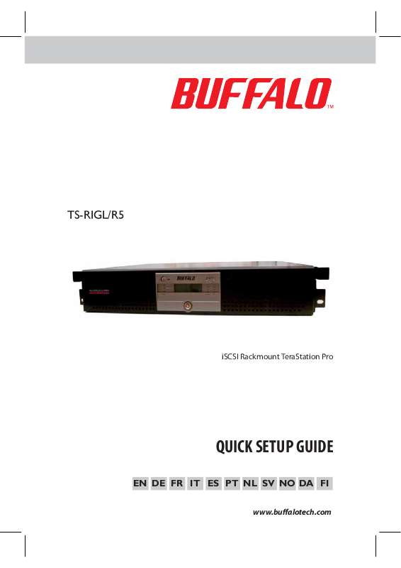Guide utilisation BUFFALO TS-IGL-R5 RACKMOUNT  de la marque BUFFALO