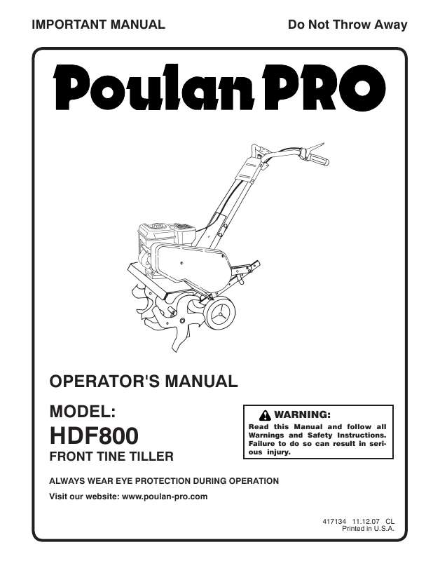 Guide utilisation  POULAN HDF800  de la marque POULAN