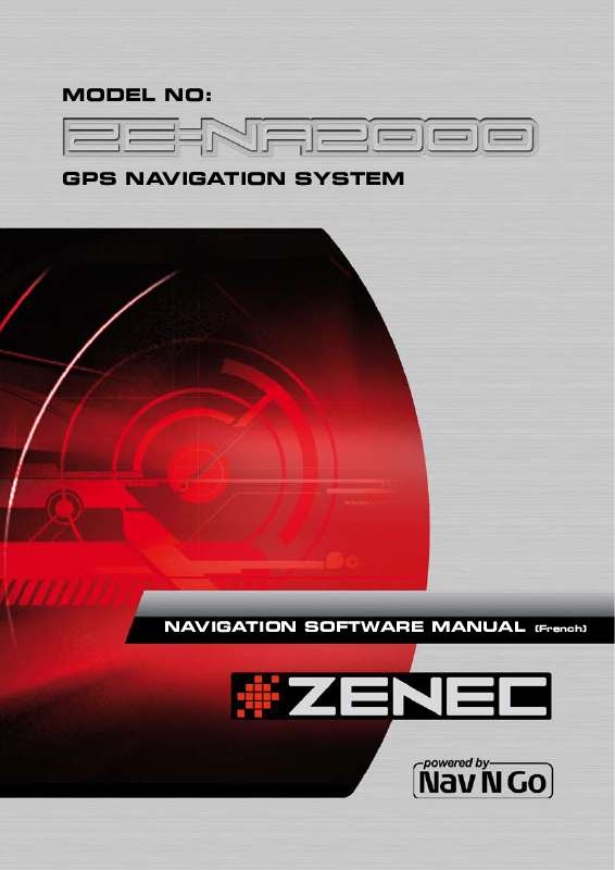 Guide utilisation ZENEC ZE-NA2000  de la marque ZENEC
