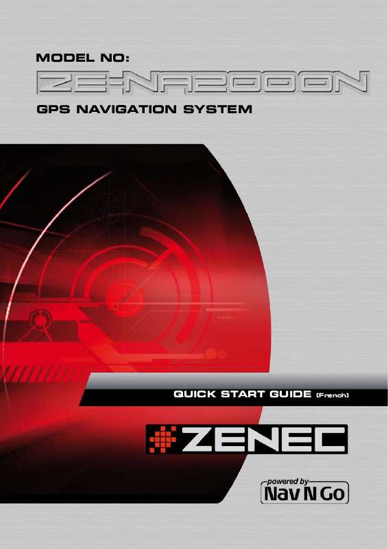 Guide utilisation ZENEC ZE-NA2000N  de la marque ZENEC