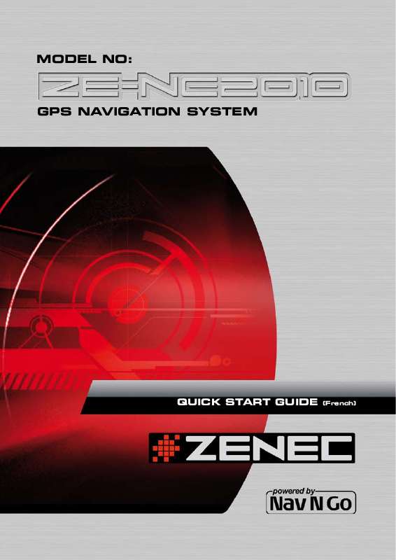 Guide utilisation ZENEC ZE-NE2010  de la marque ZENEC