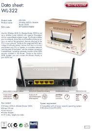 Guide utilisation SITECOM WIRELESS MODEM ROUTER 300N WL-322  de la marque SITECOM