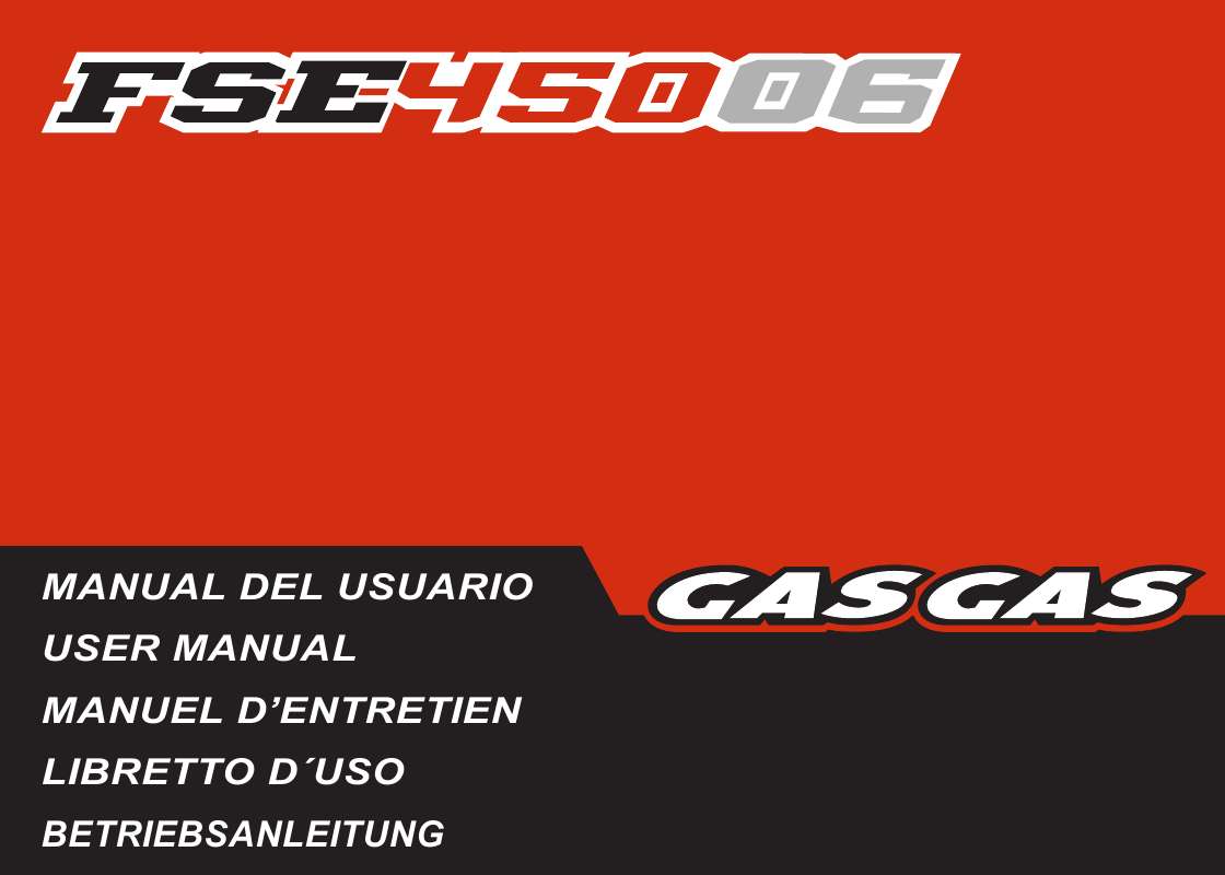 Guide utilisation  GAS GAS FSE 450 SM  de la marque GAS GAS