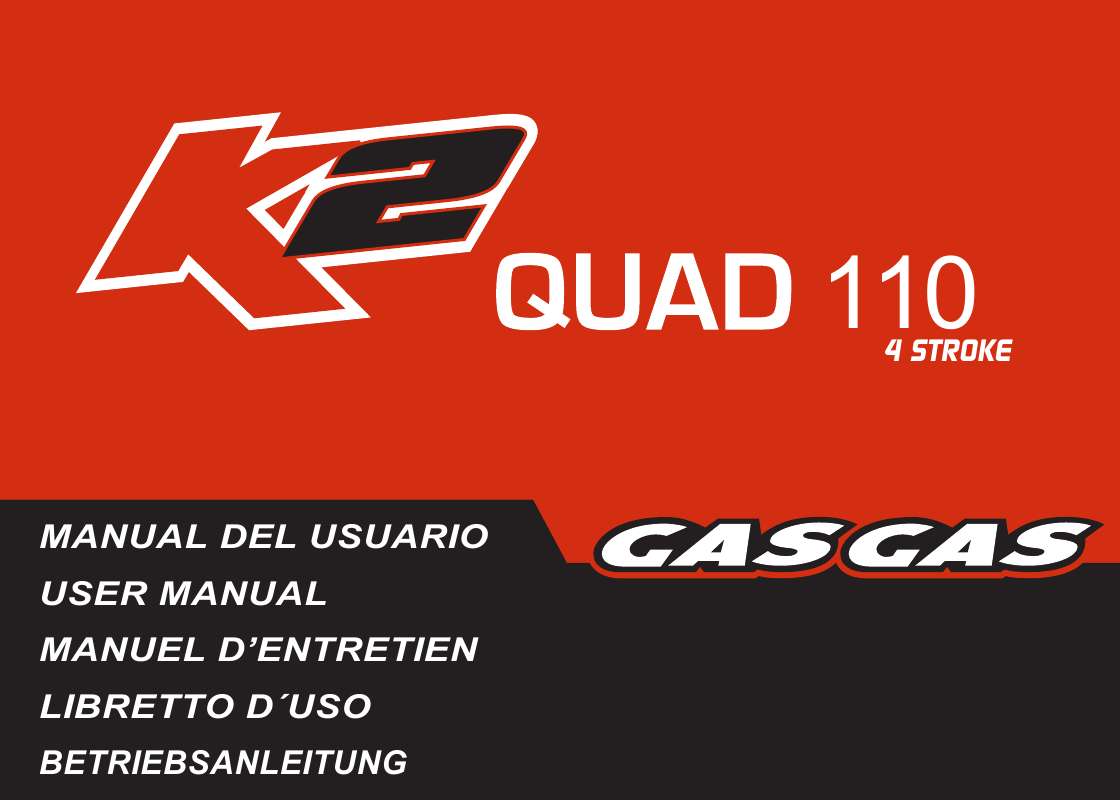 Guide utilisation  GAS GAS K2 QUAD 110  de la marque GAS GAS