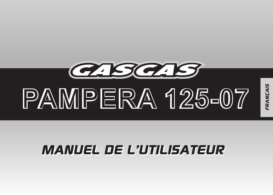 Guide utilisation  GAS GAS PAMPERA 125  de la marque GAS GAS