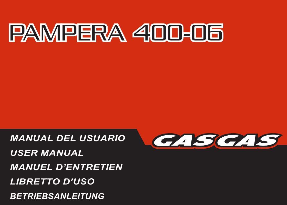 Guide utilisation  GAS GAS PAMPERA 400  de la marque GAS GAS