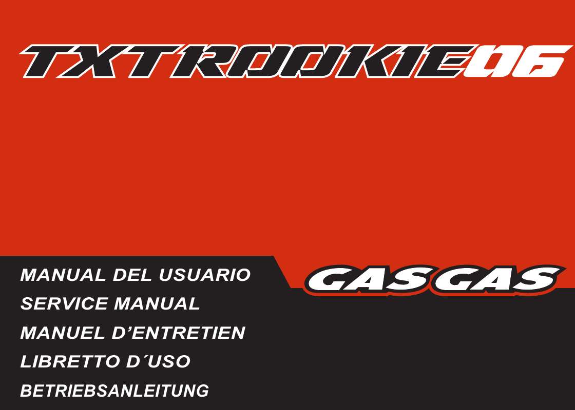 Guide utilisation  GAS GAS TXT ROOKIE  de la marque GAS GAS