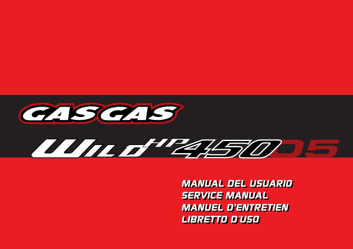 Guide utilisation  GAS GAS WILD HP 450  de la marque GAS GAS