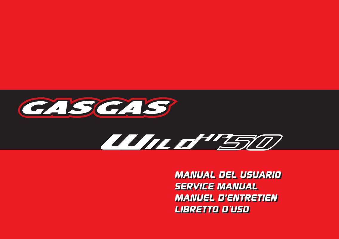 Guide utilisation  GAS GAS WILD HP 50  de la marque GAS GAS