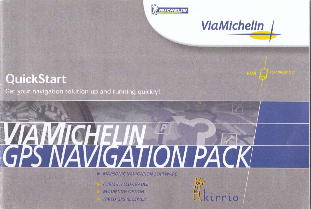 Guide utilisation MICHELIN GPS NAVIGATION PACK  de la marque MICHELIN