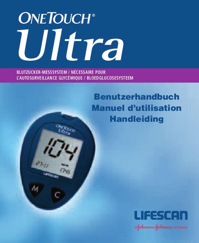 Guide utilisation  LIFESCAN ULTRA  de la marque LIFESCAN