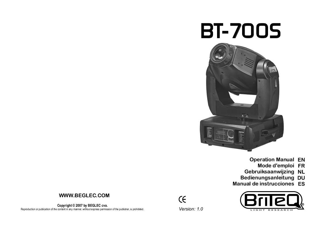 Guide utilisation  JBSYSTEMS BT-700S  de la marque JBSYSTEMS