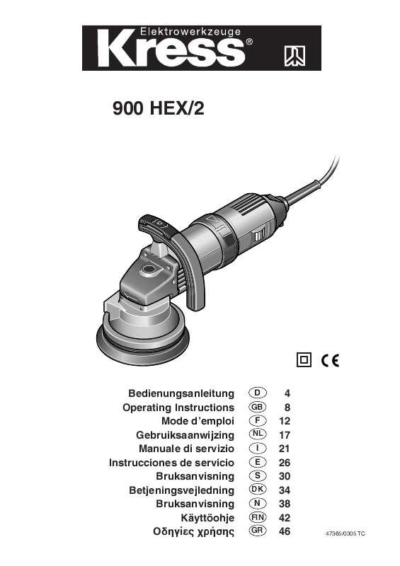 Guide utilisation KRESS 900 HEX-2  de la marque KRESS