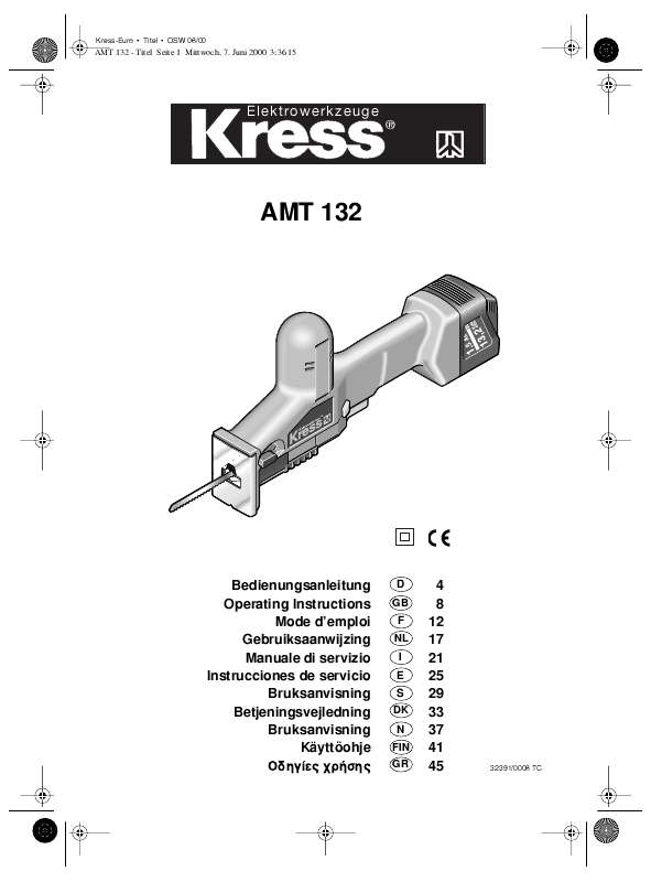 Guide utilisation KRESS AMT 132  de la marque KRESS