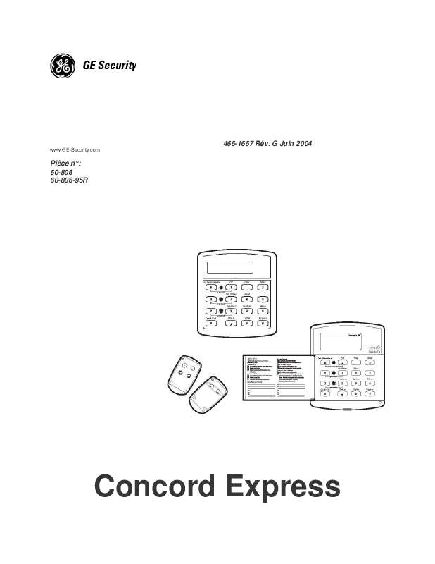 Guide utilisation  ADT CONCORD EXPRESS  de la marque ADT