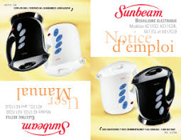 Notice SUNBEAM KE17CLB Bouilloire électrique