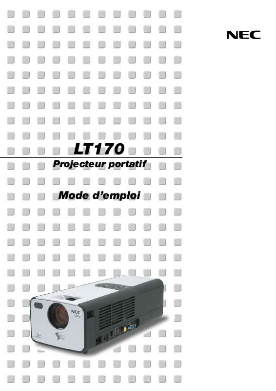 Guide utilisation NEC LT170  de la marque NEC