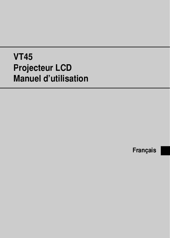 Guide utilisation NEC VT45  de la marque NEC