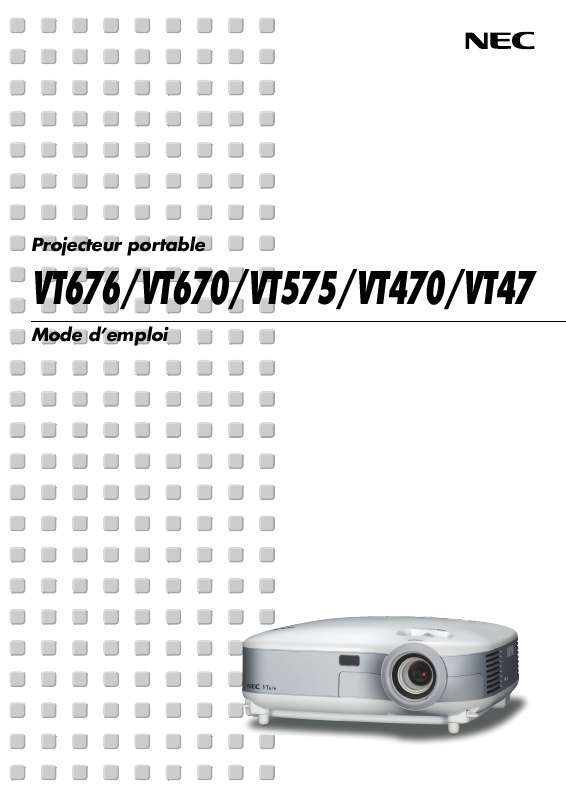 Guide utilisation  NEC VT70S  de la marque NEC