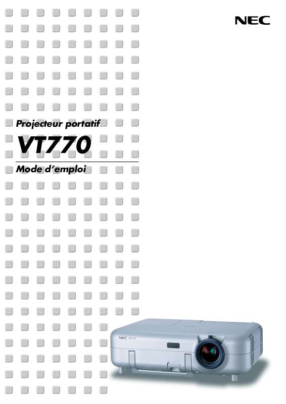 Guide utilisation NEC VT770  de la marque NEC