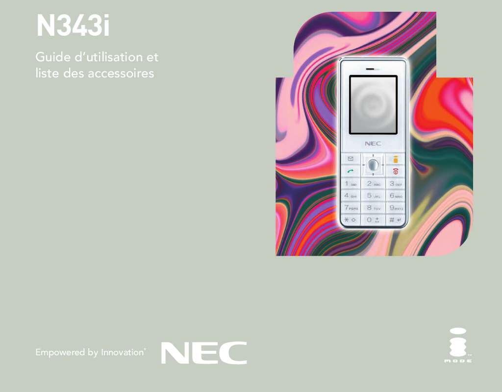 Guide utilisation NEC N343I  de la marque NEC