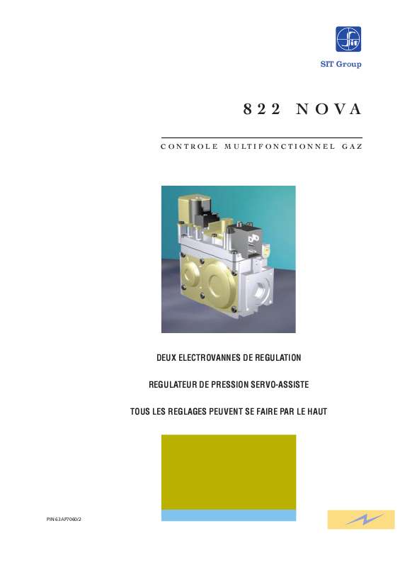 Guide utilisation  SIT 822 NOVA  de la marque SIT