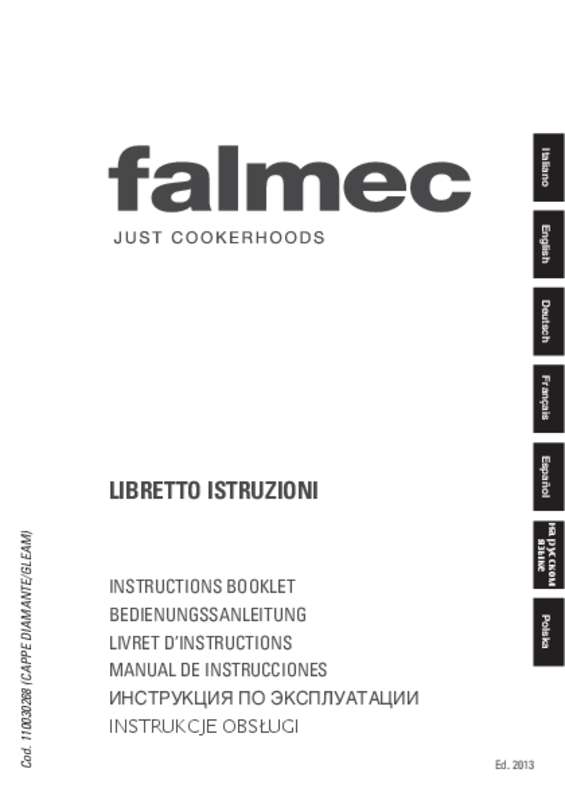 Guide utilisation FALMEC DIAMANT1430 de la marque FALMEC