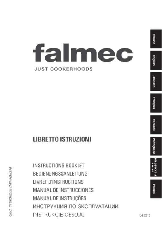 Guide utilisation FALMEC MANHATTAN MAXI ILOT de la marque FALMEC