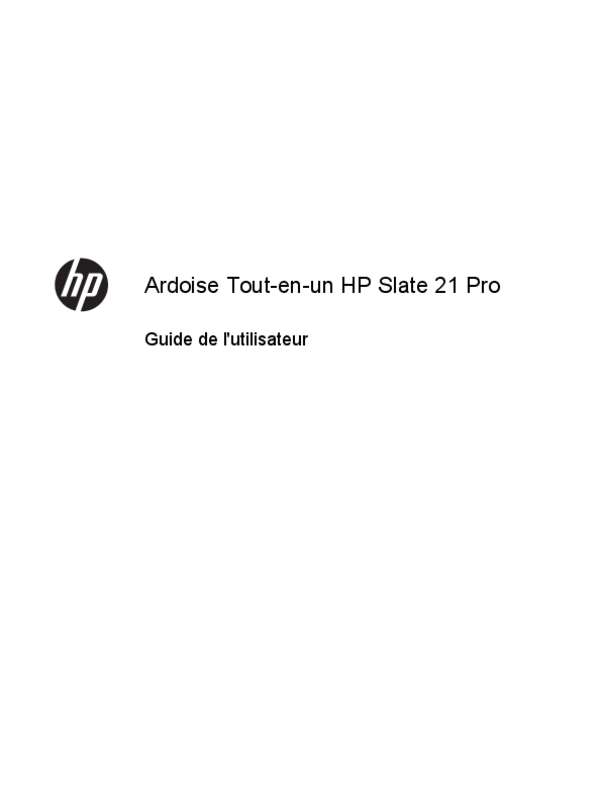 Guide utilisation HP SLATE ALL-IN-ONE 17-L000NF  de la marque HP