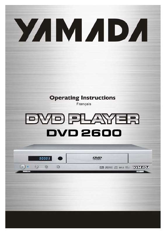 Guide utilisation  YAMADA DVD-2600  de la marque YAMADA