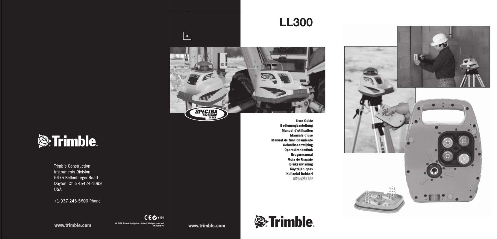 Guide utilisation TRIMBLE LL300  de la marque TRIMBLE